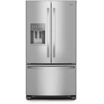 Whirlpool 36" Freestanding 24.7 Cu. Ft. French Door Refrigerator - WRFF3436RZ Open. Price: $1499.99.