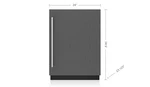 Sub-zero DEU2450R/R 24" Designer Undercounter Refrigerator Panel Ready Open. Price: $809.00.