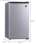 Mini Fridge And Freezer Stainless Steel New. Price: $259.00.