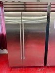 Subzero Refrigerator Freezer Side By BI48SSPH (used 10/2021). Price: $12500.00.