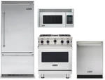 Viking Stainless Kitchen Package - Refrigerator, Range, Microwave, Dishwasher New. Price: $18957.00.