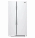 Whirlpool 33" Freestanding 21.72 Cu. Ft. Side By Refrigerator - WRS312SNHW Open. Price: $1099.99.