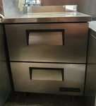 True TWT-27D-2 27" Work Top Refrigerator W/ 4" Back Lip And Drawers Seller. Price: $2500.00.