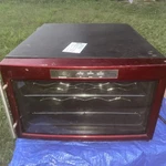 Emerson FR24RD 8-BOTTLE Wine Cooler Refrigerator Red Led Display With Shelves Used. Price: $59.49.