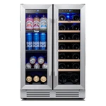 Yeego 24" Wine Cooler&beverage Refrigerator Dual Zone Large Capacity 1 Used. Price: $365.99.
