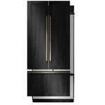 Jennair JF36NXFXDE Inch Panel Ready Built-in French Door Refrigerator Open. Price: $7699.99.