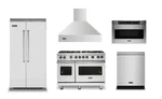 Viking Kitchen With 48" Range, 42" Refrigerator, Dishwasher, Hood, And Microwave New. Price: $29846.00.