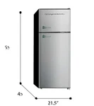 Frigidaire 7.2 Refrigerator- Apartment Size With Top-freezer Open. Price: $325.00.