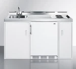 Summit 60" Wide All-in-one Kitchenette, 2 Burner Cooktop, C60EL New. Price: $3470.00.