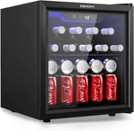 Euhomy 48 Can Beverage Refrigerator Cooler-mini Fridge Glass Door New. Price: $143.98.