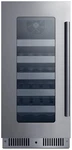 Summit CL155WC1LHD 15"W 48 Bottle Capacity Left Hinge Built-in Stainless Steel New. Price: $2380.28.