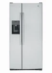 33" Side By Refrigerator With 23.0 Cu. Ft. - GSE23GYPFS Open. Price: $1449.99.