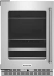 Kitchenaid 24" Built-in Undercounter Dual Zone Beverage Center KUBL314KSS New. Price: $2250.00.