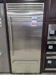 BBB36R2-21-21FL Bluestar 36" Bottom Freezer Fridge Stainless Rt Hinge Display Open. Price: $6999.00.