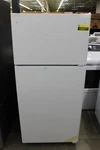 GTE16DTNRWW 28" White 15.6 Cu. Ft. Top-freezer Refrigerator Nob #150477 Open. Price: $649.00.