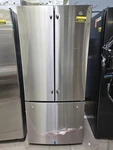 GNE21FYKFS 30" Stainless 20.8 Cu. Ft. French Door Refrigerator Nob #160801 Open. Price: $1499.00.
