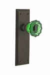 Nostalgic Warehouse 724752 New York Plate Privacy Crystal Emerald Glass Door Kno. Price: $174.13.