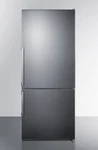Summit 28" Bottom Freezer Refrigerator, Rh Door, Stainless Steel, FFBF284SSIM New. Price: $2500.00.