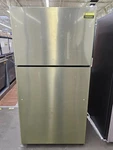 GTS22KYNRFS 33" Stainless 21.9 Cu. Ft. Top-freezer Refrigerator Nob #160585 Open. Price: $649.00.