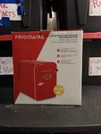 Frigidaire EFMIS197-RED Mini Fridge 5L Can Slide Out Shelf Handle Design New. Price: $29.99.