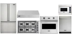 Viking Kitchen 36" Gas Cooktop, Refrigerator, Oven, Microwave, Hood New. Price: $16734.00.
