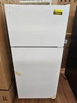 GTE16DTNRWW 28" White 15.6 Cu. Ft. Top-freezer Refrigerator Nob #159041 Open. Price: $649.00.
