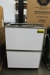 Monogram ZIDI240HII 24" Panel Ready Double-drawer Refrigerator Nob #157318 Open. Price: $2499.00.