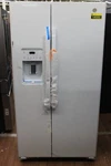 GZS22DGJWW 36" White Side-by-side Refrigerator Nob #149302 Open. Price: $1799.00.