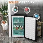 Homcom Upright Freezer 3 Cu Ft Mini W/reversible Single Door Used. Price: $209.99.
