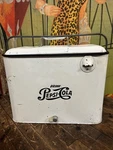 Vintage C. 1950 Drink Pepsi Cola A4 Tall Cooler Sign Coca 7UP Orange Crush Used. Price: $499.99.