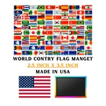 World Countries Flag Fridge, Refrigerator Souvenir Gift Magnets 2.5" X 3.5" New. Price: $9.75.