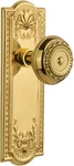 Nostalgic Warehouse Meadows Plate Knob Passage - 2.75", Polished Brass New. Price: $99.99.