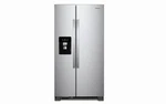 Whirlpool 36" Freestanding 24.51 Cu. Ft. Side By Refrigerator - WRS555SIHZ Open. Price: $1299.99.