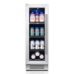 Yeego 12 Inch 60 Cans Beverage Cooler 3 Led Light Mini Fridge Left/right Hinge Open. Price: $269.99.